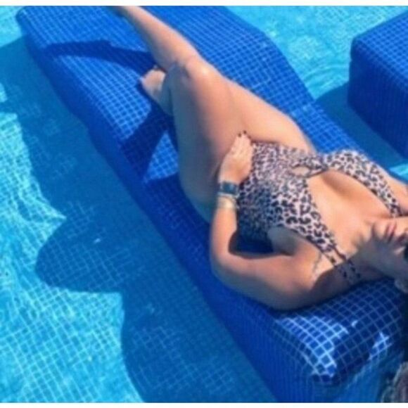 Leopard Print one piece size medium - Picture 2 of 7